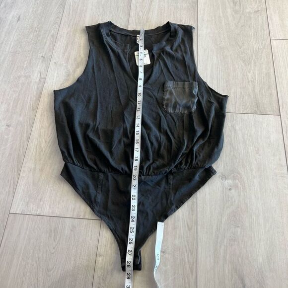 Free people womens black bodysuit size L - Picture 2 of 7